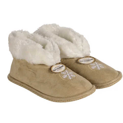 Tendance au jardin:Chaussons hauts d'intérieur fourrés motif flocon unisexe