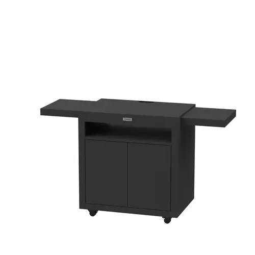 Moderne extérieur:Desserte cuisine avec tablettes noir Le Marquier - L 80 x P 55 cm