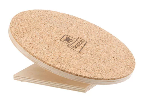 Déco jardin：Acccessoire pour maisonnette rongeur disque d'exercice coloris beige en liège - 20 x 19,2 x 8,8 cm