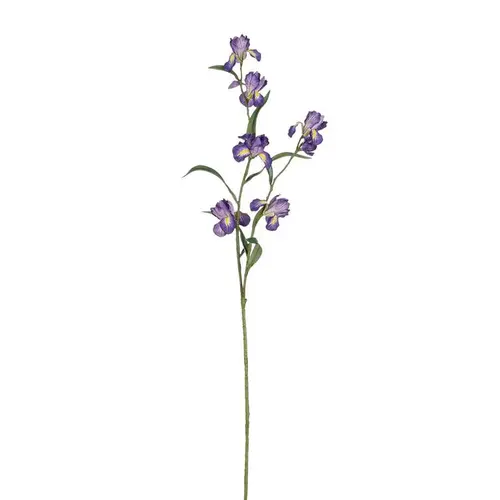 Pour l’extérieur：Tige d’iris artificiel en plastique recyclé violet - 86 cm