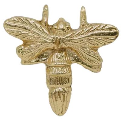 Bouton de porte en laiton recyclé Abeille