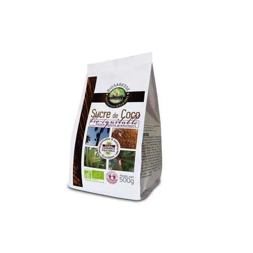 Une idée pour le jardin：Sucre de coco moulu Bio - 500 g