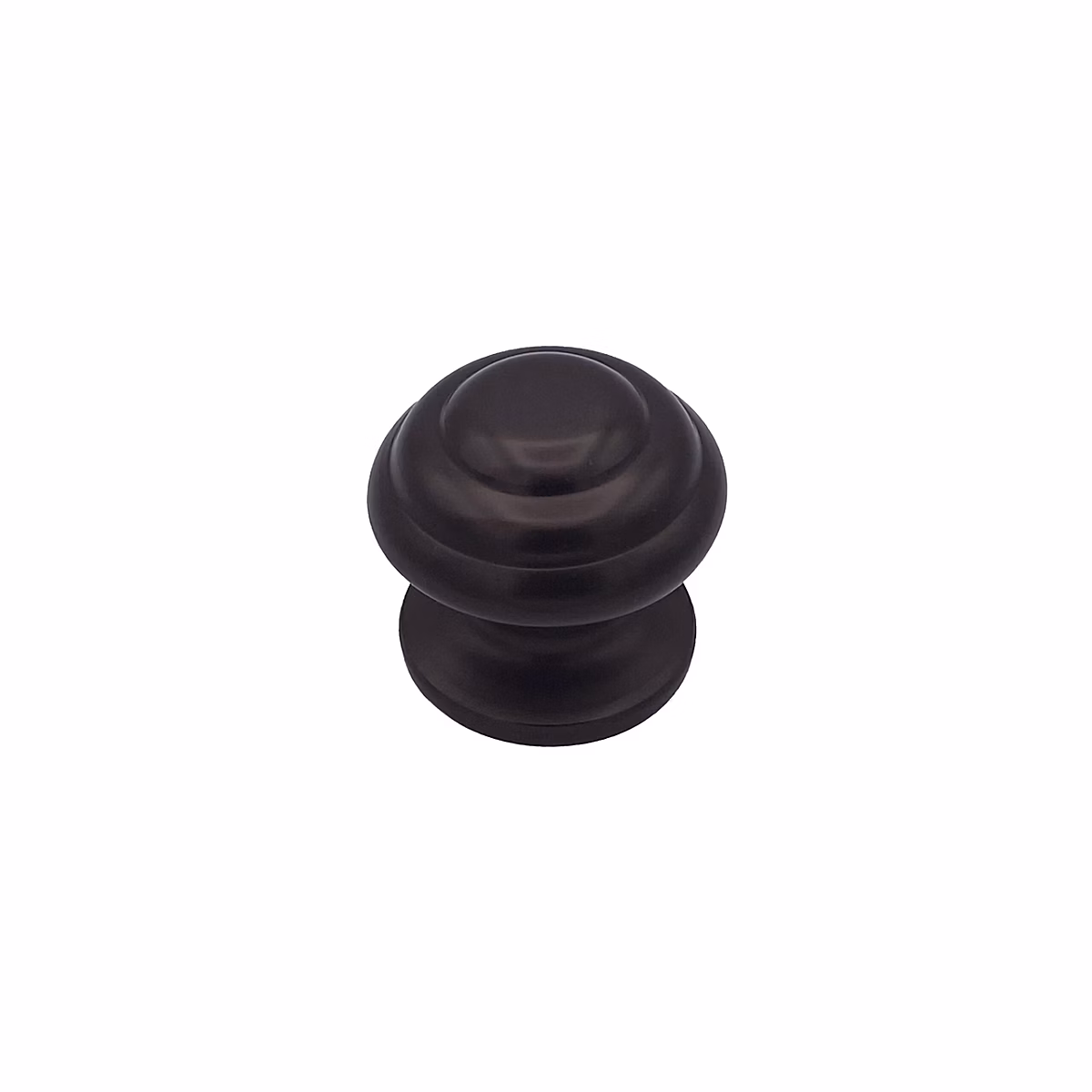 Bouton tirant de porte fixe D70 mm en aluminium Marron foncé – breveté, lot de 6 boutons