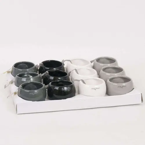 Au quotidien：Cache-pot magnétique céramique - Ø 6 x H 5 cm