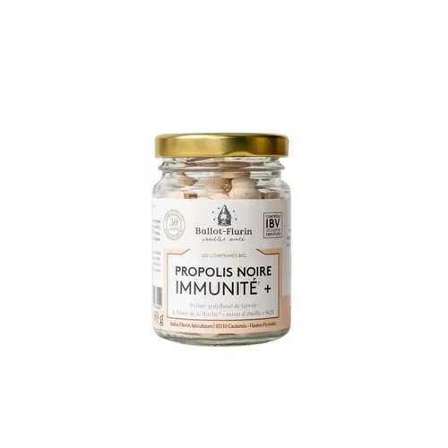 Pour simplifier vos extérieurs:Propolis noire Ballot Flurin Immunité - 120 comprimés