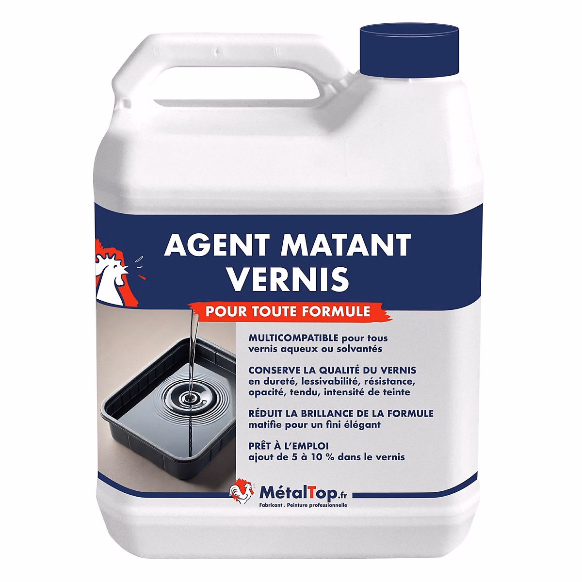 Agent Matant Vernis – Metaltop | – Pot 1L