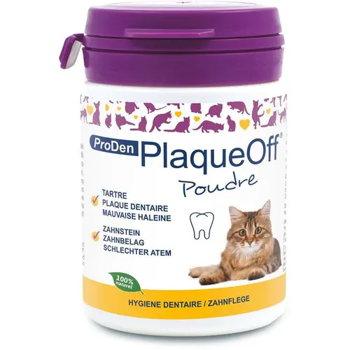 Qualité pour le jardin:Soin dentaire en poudre pour chat Proden PlaqueOff - 40 g