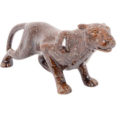 Panthère en céramique Spirit (Marron)