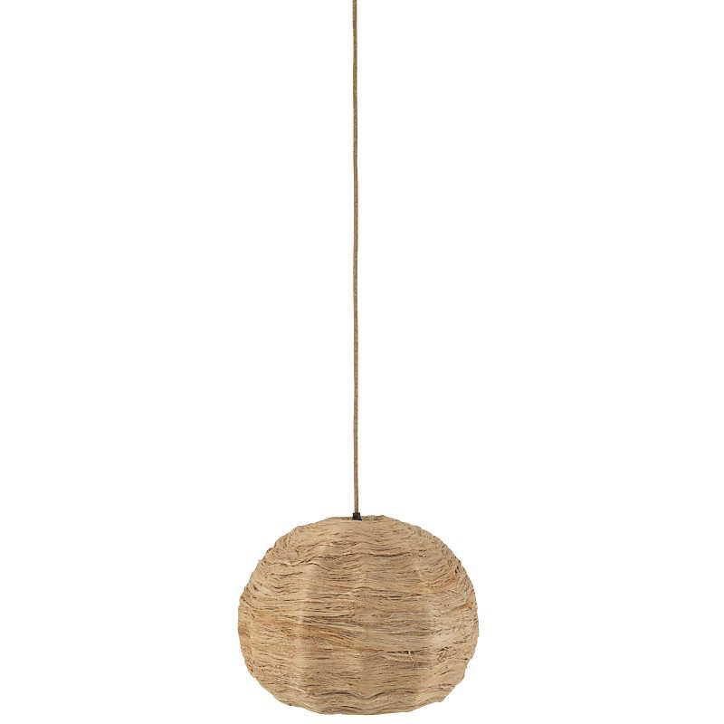 Abat-jour à suspendre en bois Naturel 45 × 45 × 40cm