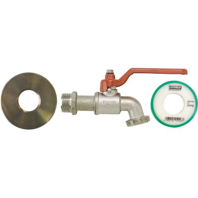 Kit adaptateur de cuve 1000l avec robinet 1/4 tour