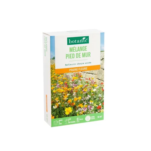Qualité extérieur:Mélange de graines pour pied de mur botanic® - graines à semer (10 m²)
