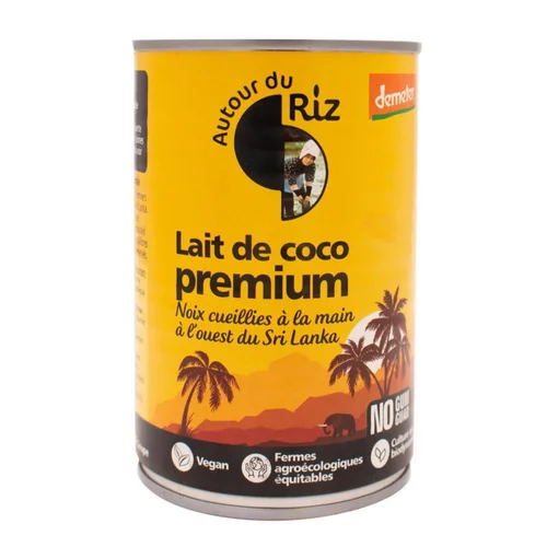 Moderne au jardin:Lait de coco 17% matières grasses bio 400 ml