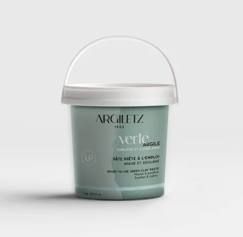 Style jardin:Argile verte prête à l’emploi en pot Argiletz - 1 kg