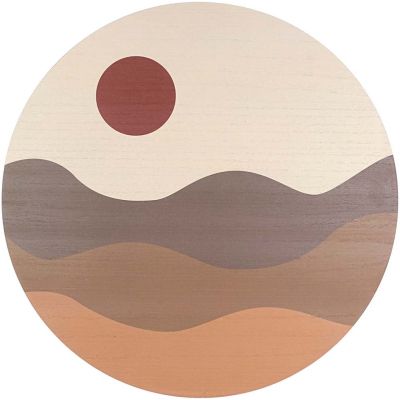 Décoration murale Wall art Sunset 40 cm (Sable)