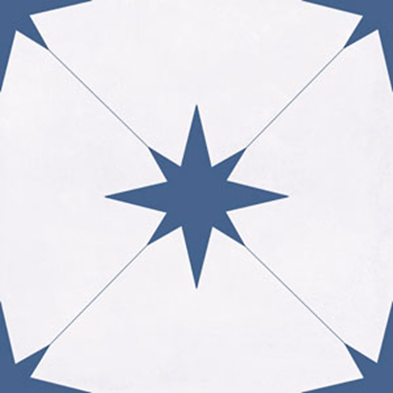 Carrelage LEVANT BLUE 22 – 3 × 22,3 Imitation carreaux ciment