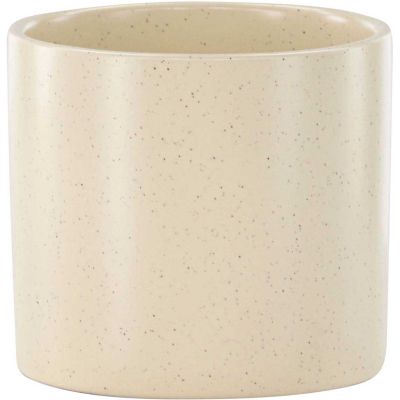 Cache pot en grès Sane 11x10 cm (Beige)