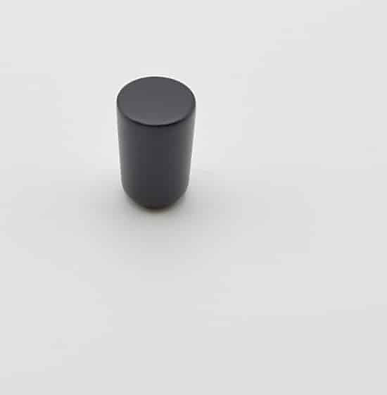 Poignée et bouton – Bouton de meuble en zamac D 15 mm NOIR MAT Lot de 17