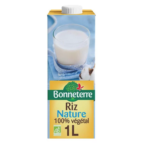 Côté jardin：Boisson riz nature 1 L BONNETERRE
