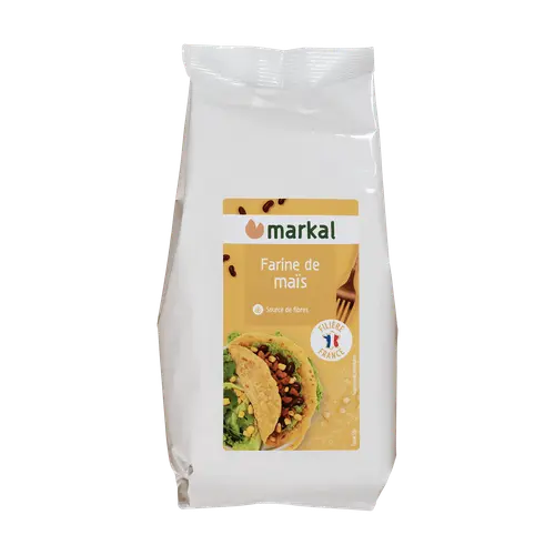 Moderne jardin：Farine de maïs bio – 500 gr