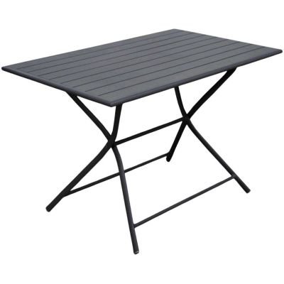 Table de jardin en aluminium 4 personnes Globe (Graphite)