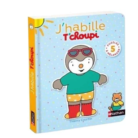 Pour transformer votre jardin:Le livre " J'habille t'choupi " aux Éditions Nathan