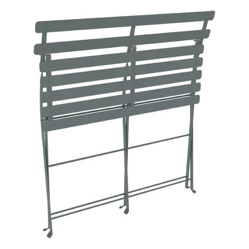 Équipement jardin:Banquette bistro 2 places coloris gris en acier Fermob - 88 x 29 cm