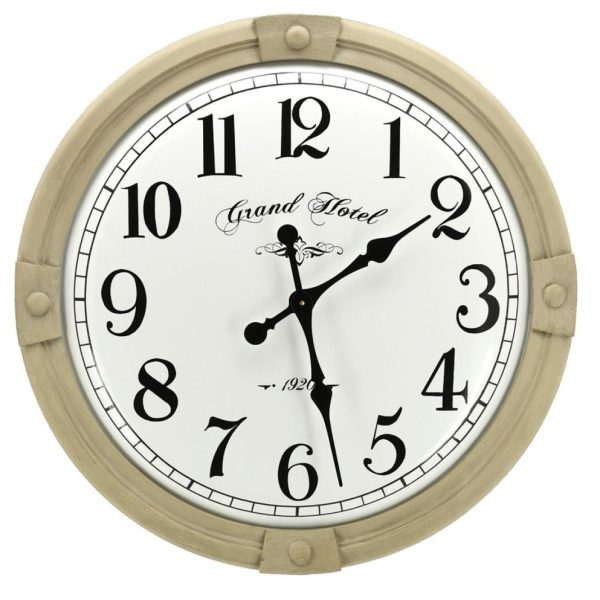 Horloge en métal Grand Hôtel