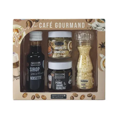 Un atout pour vos extérieurs：Coffret autour du café gourmand Savor et Sens - les 4 pièces