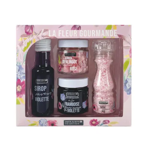 À découvrir pour l’extérieur：Coffret autour de la fleur gourmande Savor et Sens - les 4 pièces
