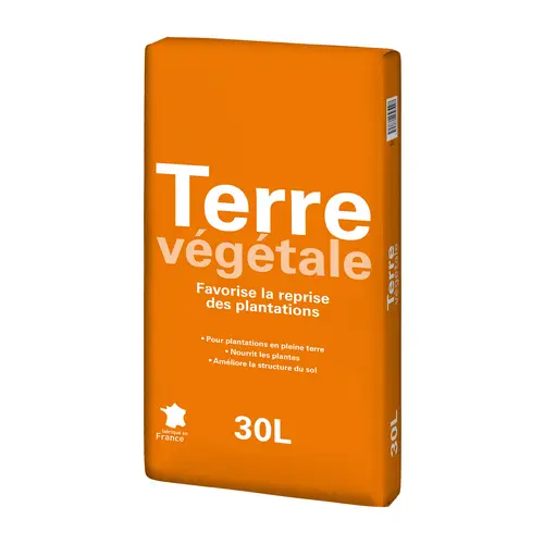 Pour plus de praticité à l’extérieur：Terre végétale enrichie - 30 L