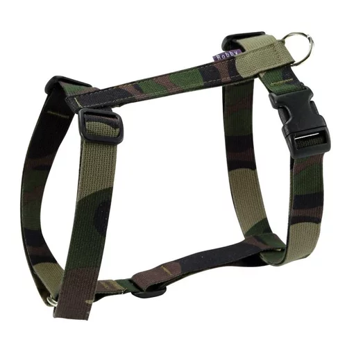 Pour profiter dehors:Harnais pour chien kaki Bobby Camouflage 20 - Taille M