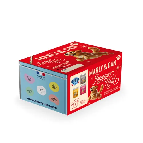 Pour vos moments en extérieur:Coffret de Noël multipack pour chien Marly & Dan