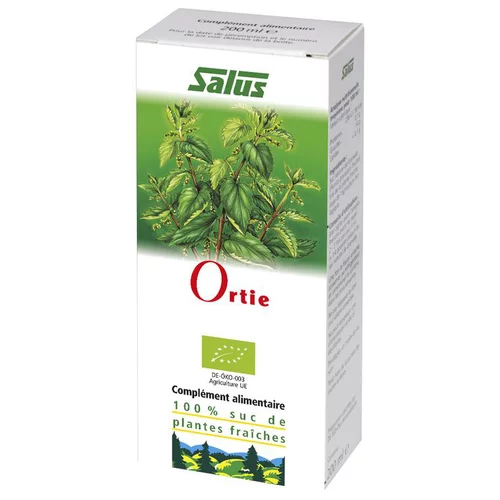 Un plus pour vos extérieurs:Suc de plantes fraîches bio Salus Ortie - 200 ml