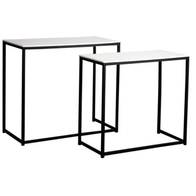 Console en bois et métal (Lot de 2)