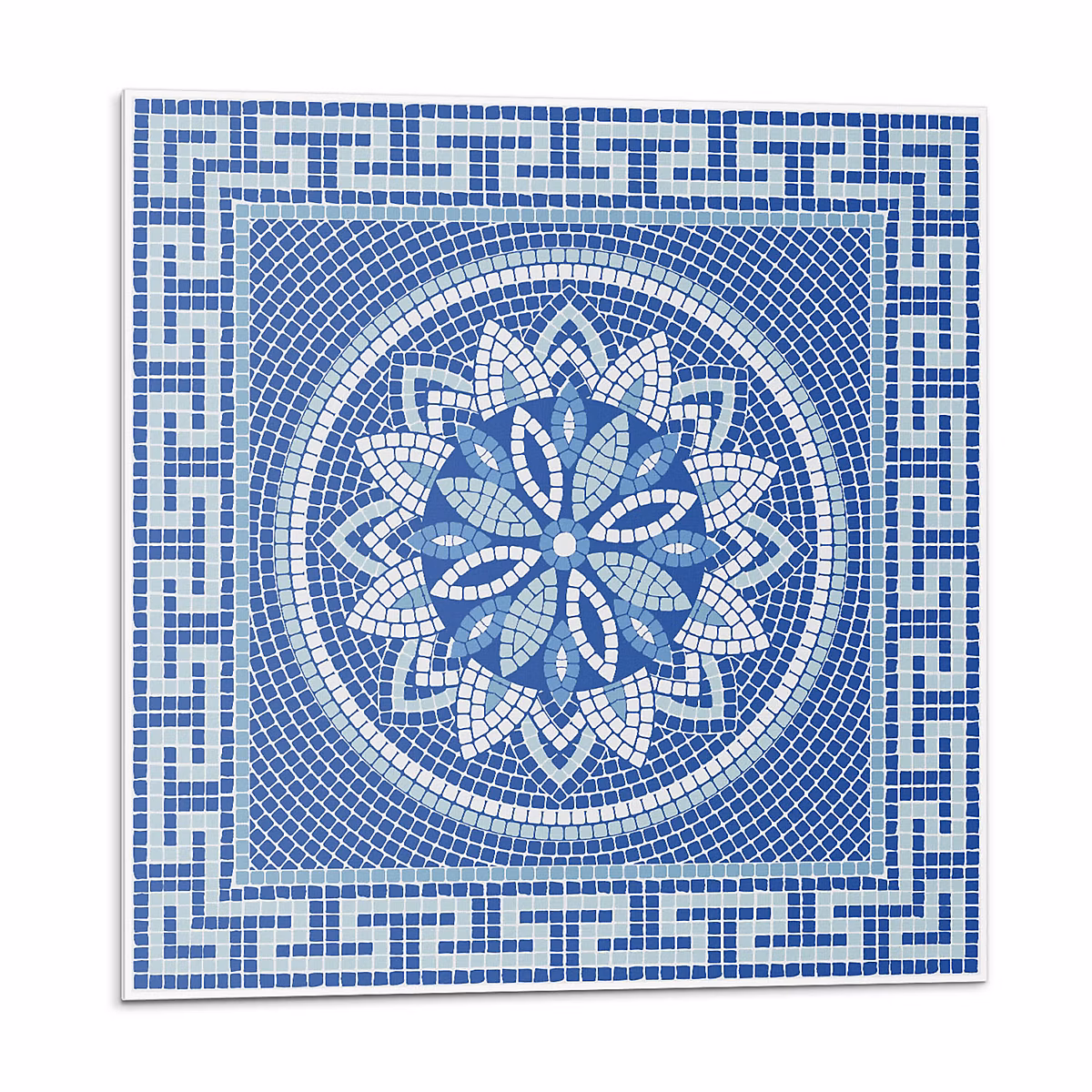 Carreaux De Vinyle Wallfluent 20 × 20 cm Motif Floral En Mosaïque 20 pièces