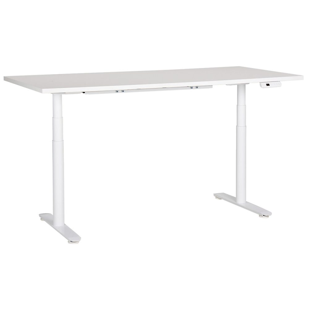 Bureau réglable en hauteur électriquement DESTINAS 180 cm 80 cm Blanc – Réf. ZPBEJSCQT1292217436