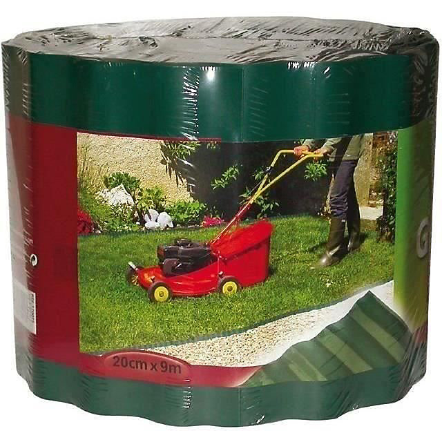 Bordure gazon – NORTENE, 20 cm x 9 m, Plastique PET, Vert