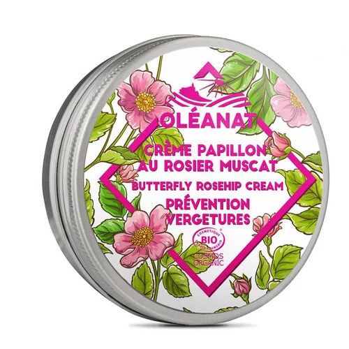 À découvrir pour l’extérieur：Crème Papillon au Rosier Muscat biologique Oleanat Pot 50 ml rose