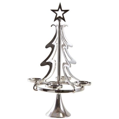 Sapin porte bougie en aluminium (Hauteur 56cm)