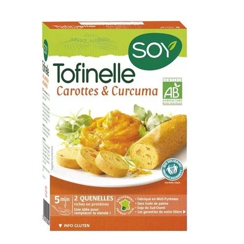 Vie au jardin:Tofinelles aux carottes et curcuma bio 200 g