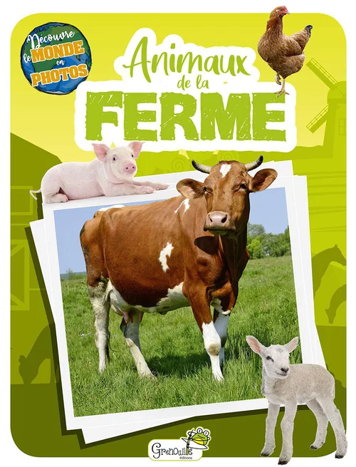 Pour un extérieur bien équipé:Livre pour enfants animaux de la ferme