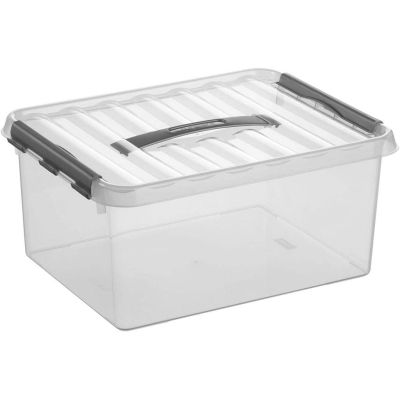 Boîte de rangement en plastique Q-line (15 litres)