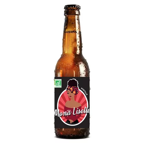 Jardin à organiser：Bière blanche bio à la myrtille bio Mona Lisette - 33 cl