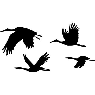Décoration murale en métal Oiseaux (Cigognes)