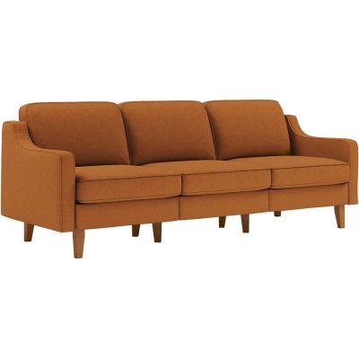 Canapé 3 places XL en tissu Robin (Camel)
