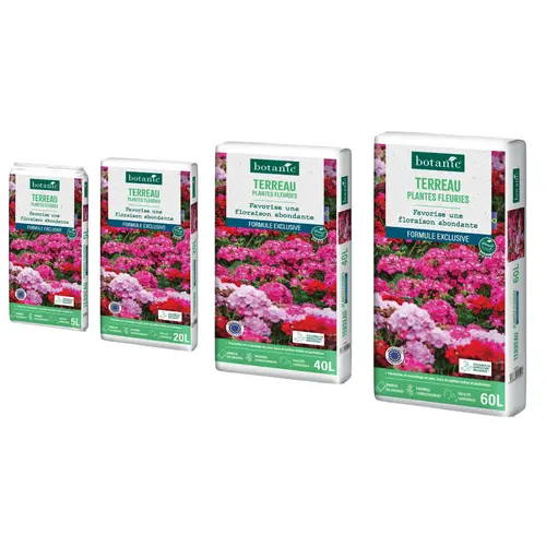 À découvrir pour le jardin：Terreau pour plantes fleuries botanic®