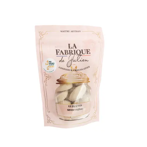À adopter au jardin：Sachet de guimauves réglisse La Fabrique de Julien - 100 g