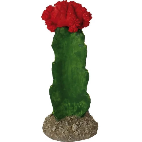 Pour simplifier le jardin：Décor pour vivarium en résine coloris vert Reptile Planet Cactus - 7 x 7 x 15 cm
