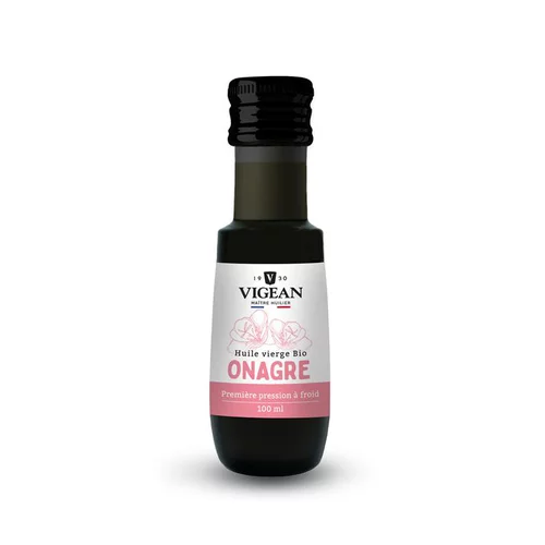Plaisir au jardin:Huile d’onagre bio en bouteille de 100 ml