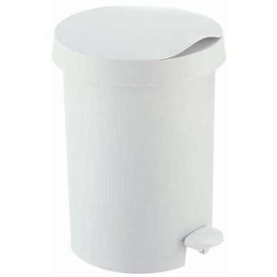 Poubelle à pédale 5L Zodiac (Blanc)